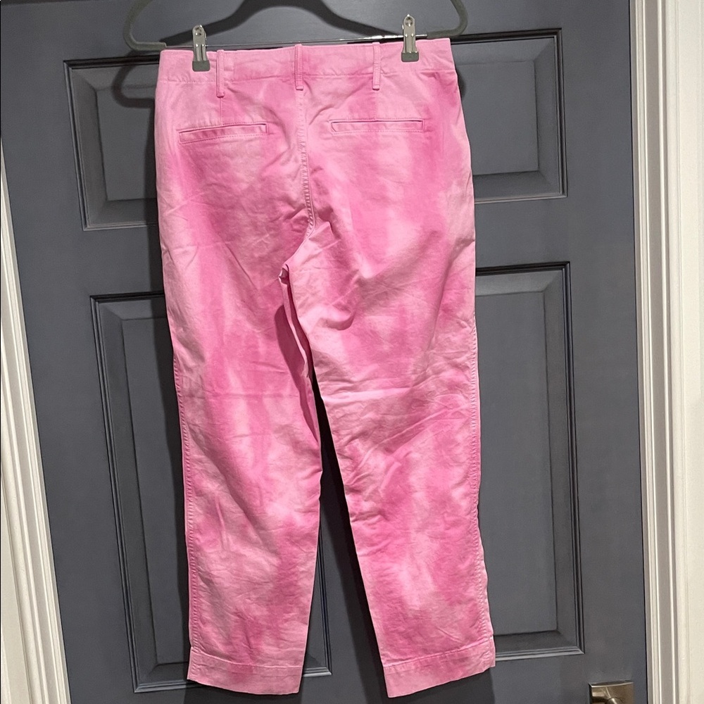 GAP Pink Women's Straight Khaki Pants Tie Dye Size 6 NWT - Picture 4 of 6